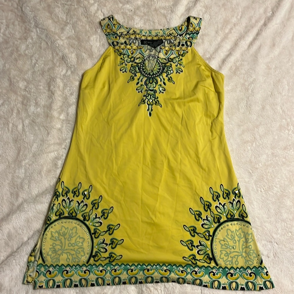 Size small yellow INC tunic great condition